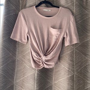 Wilfred Blush Twist Tie Top